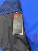 BNWT Under Armour Unstoppable Windbreaker, Men Size L, Blue/black, Style 1320727 - £46.22 GBP