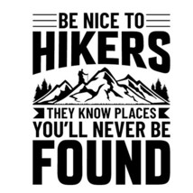 Be Kind to Hikers VINYL DECAL Outdoors Camping Love Mountains Campfire S... - €8,31 EUR
