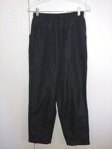 Adidas Ladies Black Clima Proof PANTS-M-BARELY WORN-NET LINING-ELASTIC WAIST-TIE - £7.43 GBP