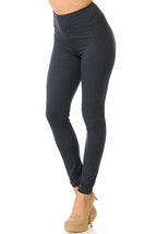 Womens High Waisted Yoga Leggings - One Size (0-12) - Black Burgundy Olive Coral - £19.92 GBP