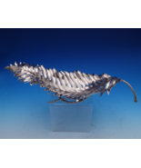 Buccellati Italian Sterling Silver Bowl Leaf Shaped 14 1/2" x 6" 11 ozt. (#7886) - £1,440.38 GBP