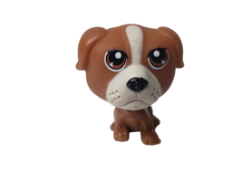 Small Dog Puppy Brown Sad Eyes Animal Mini Toy Figure - $6.91