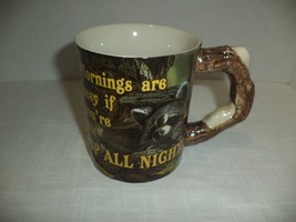 Wild Wings Raccoon Sculpted Mug Scot Storm “Hiding Place” Nature Animals... - $467.16 MXN