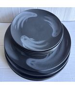 (4) Salad Plates 7.5” Mesa Brasil Halloween Ghost Black ~ New ~ - $734.71 MXN