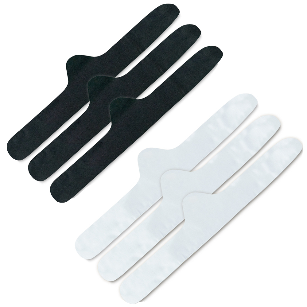 More of Me to Love Bra Liner (6-Pack) 100% Cotton Premium White & Black, Large