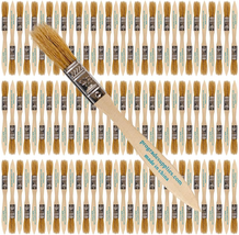 Pro Grade - Chip Paint Brushes - 96 Ea 1/2 Inch Chip Paint Brush Light Brown - £32.18 GBP