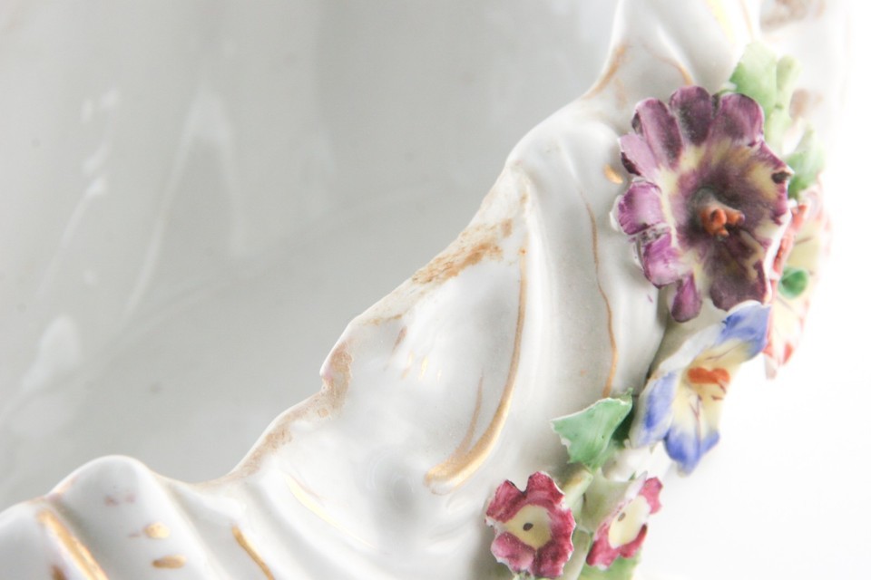 Vintage German Porcelain Floral Bowl Marked Inch Germany Inch With Von-
show ... Item image 7