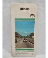 Illinois 1980s American Automobile Association Travel Brochure Map - $12.17 CAD