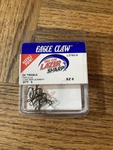 Eagle Claw Lazer Sharp 2X Treble Size 6 - $274.84 MXN
