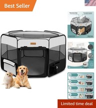 Foldable Indoor/Outdoor Dog Playpen - Ultra-Portable Pet Tent for Travel - $149.99