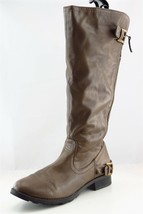 White Mountain Long Boots Brown Synthetic Zip Women Sz 8.5 - £20.02 GBP