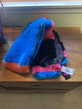 Betsey Johnson xox Trolls Faux-Fur Colorblocked Muffler, Multicolor - £15.46 GBP