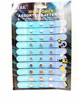 Button Cell Batteries 30 piece Assorted Electronics Coin Battery Watch Camera - £5.34 GBP+