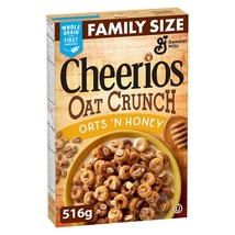 4 Boxes of Cheerios Oat Crunch Oats &#39;N Honey Cereal 516g Each - Free Shi... - $42.57