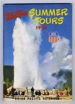 1956 Union Pacific Railroad Western Summer Tours Booklet &amp; Omaha Fares S... - $21.75