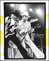 ZZ Top Billy Gibbons Gibson Les Paul Dusty Hill Fender Precision Bass b/w pin-up - £3.38 GBP