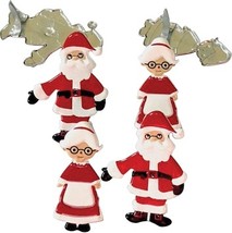 Eyelet Outlet Shape Brads  Santa and Mrs Claus - $11.69