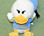 DISNEY Donald Duck CRABBY YET LOVABLE Plush Stuffed Animal 7&quot; Baby DISNE... - £8.68 GBP