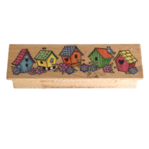All Night Media Rubber Stamp Five Little Birdhouses Friendship Card Maki... - $4.99