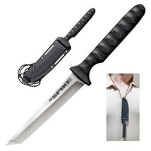 Cold Steel Tanto Spike Knife with Sheath Lanyard 4in Blade Stainless Steel - $23.74