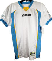 YOUTH Dolphins Practice Mesh Jersey, White-Large - $18.80