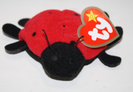 Ty Teenie Beanie Lucky Ladybug 3.5&quot; Red Black Plush McDonalds Tag 1999 S... - $130.78 MXN