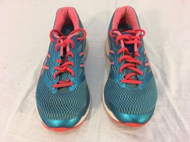 Womens ASICS Gel Cumulus 18 Pink Blue Lace Up Athletic Running 6.5 6 1/2... - $42.26