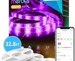 Meross Smart Led Strip Lights Work With Apple Homekit, 32.8Ft Wifi Rgb S... - $46.97