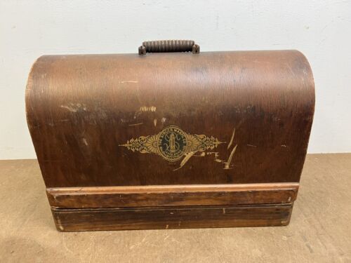 Vintage Singer Sewing Machine Bentwood Travel Case empty only wood wooden box - $59.99