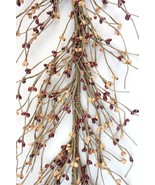 EV-C25 Primitive Pip Berry Garland in Mustard and Burgundy Color - 60 in... - £13.17 GBP