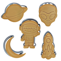 Outer Space Cookie Cutter Set of 5 | Astronaut | SpaceShip | RocketMan |... - £3.97 GBP+