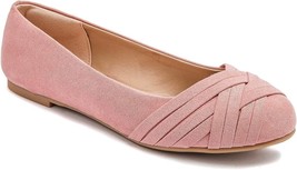 Luoika Women&#39;s Wide Width Flat Shoes, Extra Wide Ballet Flats. Pink Size 7.5 W - £22.15 GBP