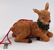 Midwest Importers Deer Sitting Doe Resin Christmas Ornament - £7.19 GBP