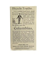 Columbia Bicycles 1894 Advertisement Victorian Pope Bikes Truths ADBN1u - $371.04 MXN