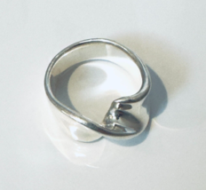 Genuine Solid 925 Sterling Silver Ring Twisted Band Size 9 - £12.85 GBP