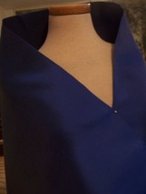 4YDS Heavy Royal Blue Itl Silk Dupioni Silk Linen Suit Fabric - £101.94 GBP