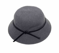 Old Navy  Fedora Fashion Hat with Short Brim Gray Acrylic Soft Brimmed - £12.14 GBP