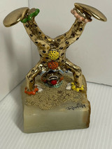Ron Lee Signed Clown Standing On Head Statue Figurine 1979 Signed - £28.40 GBP