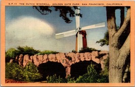 California San Francisco Dutch Windmill Golden Gate Park 1930-1945 Postcard - £5.87 GBP