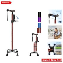 Adjustable Walking Cane with Second Handle - Lightweight &amp; Foldable for ... - $72.22