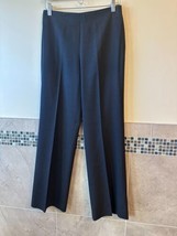 GUNEX Black Wool Blend High Waisted Straight Leg Pant SZ 6 ITALY NWOT - £77.19 GBP