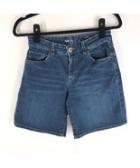 Style &amp; Co Women&#39;s Blue Cotton Blend Mid-Rise Denim Jean Shorts Size 4 - £7.66 GBP