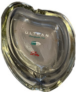 Lilly RX Advertising Vintage Freeform Ashtray Ultran Clear Glass Cigar C... - $24.75