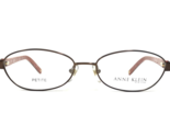 Anne Klein Eyeglasses Frames AK9105 542 Brown Orange Gold Oval Wire 49-1... - $51.22