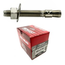 Red Head 1/4&quot;-20 x 2-1/4&quot; 304 Stainless Coarse Thread Wedge Anchors (50 ... - £16.40 GBP