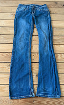 LA Idol Jeans Women’s Flare Leg Jeans Size 7 Medium Blue Wash D2 - £13.09 GBP