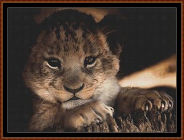 Fierce Babies - Lion ~~ counted cross stitch pattern PDF - $15.99
