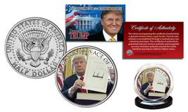 DONALD TRUMP 45th President Tax Cuts &amp; Jobs Act of 2017 JFK Half Dollar ... - £6.82 GBP