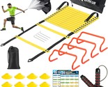 Agility Ladder Speed Training Equipment Set - Includes 20Ft Agility Ladd... - $74.99