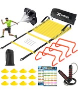 Agility Ladder Speed Training Equipment Set - Includes 20Ft Agility Ladd... - £58.84 GBP